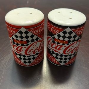 Vintage Coca Cola’s salt and pepper shaker set.